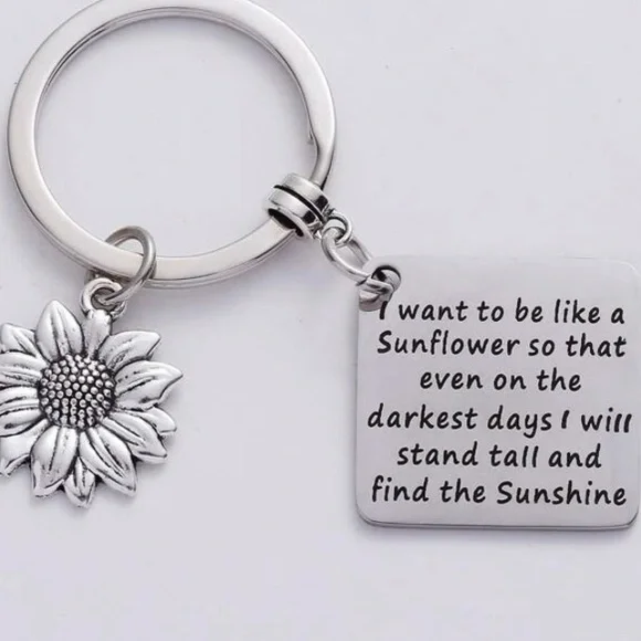 NWT Sunflower Bag Charm / Key Ring - Picture 3 of 6
